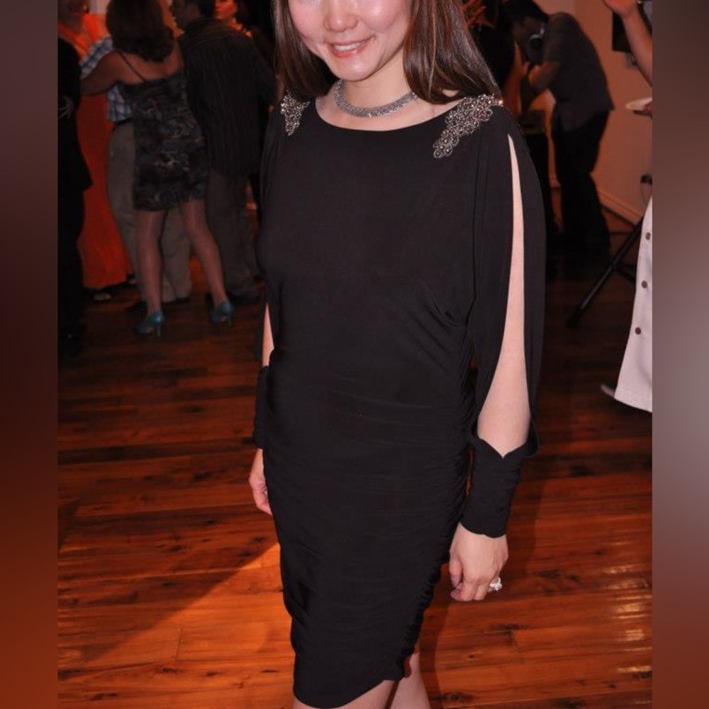 XSCAPE black cocktail dress size 4